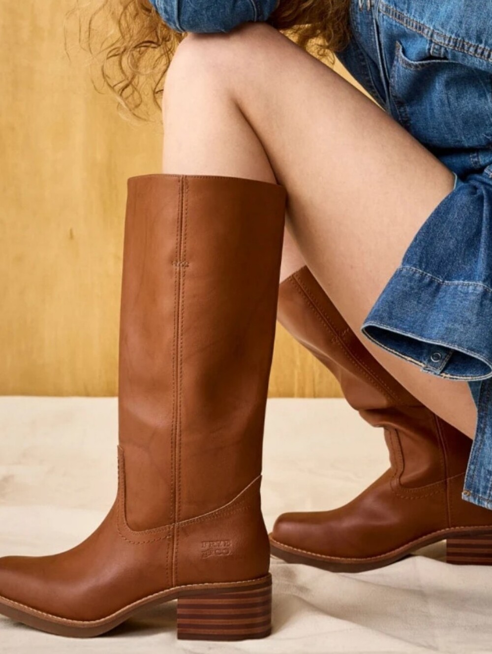 Frye Camryn Tall Shaft Boots- Cognac